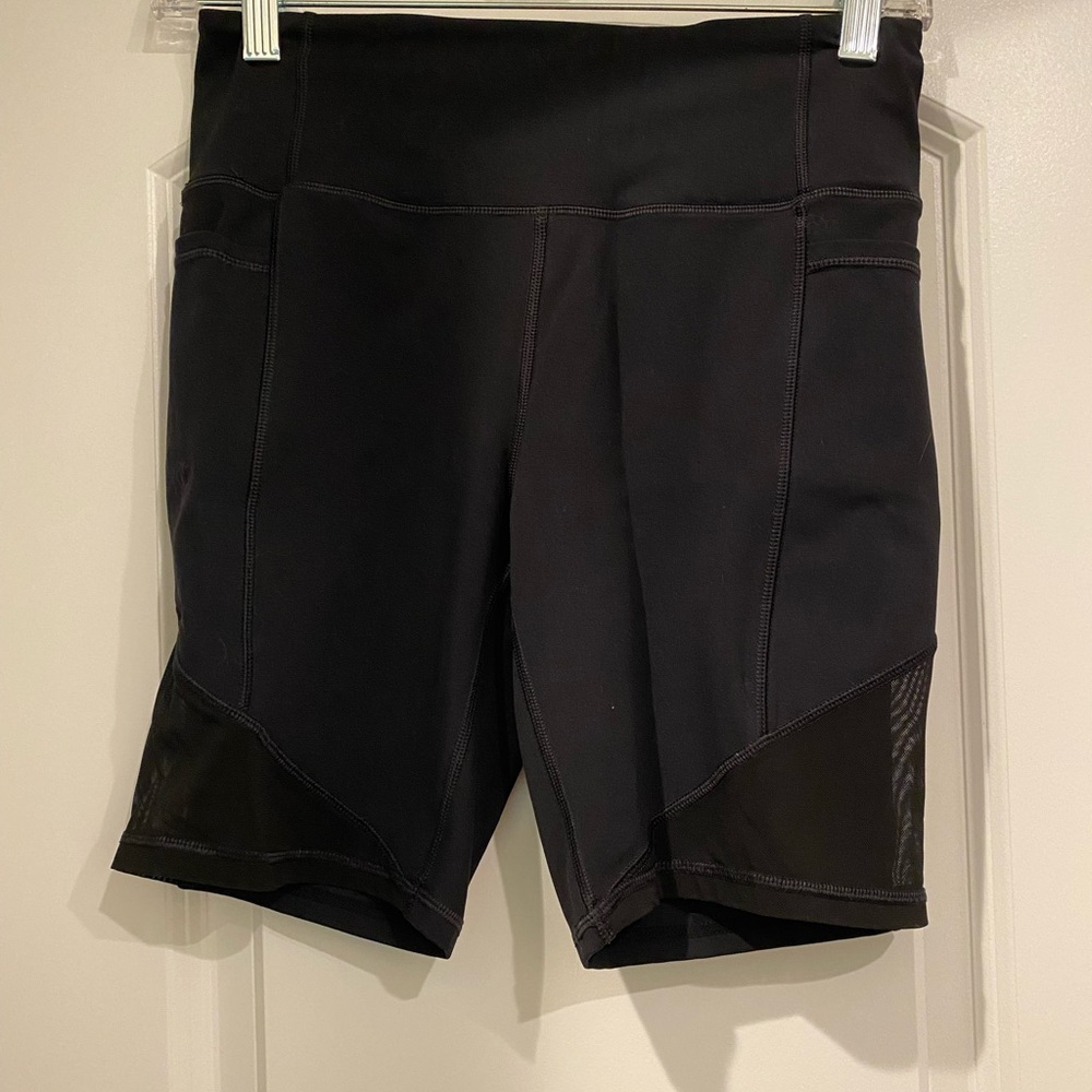 Black Side Mesh Shorts